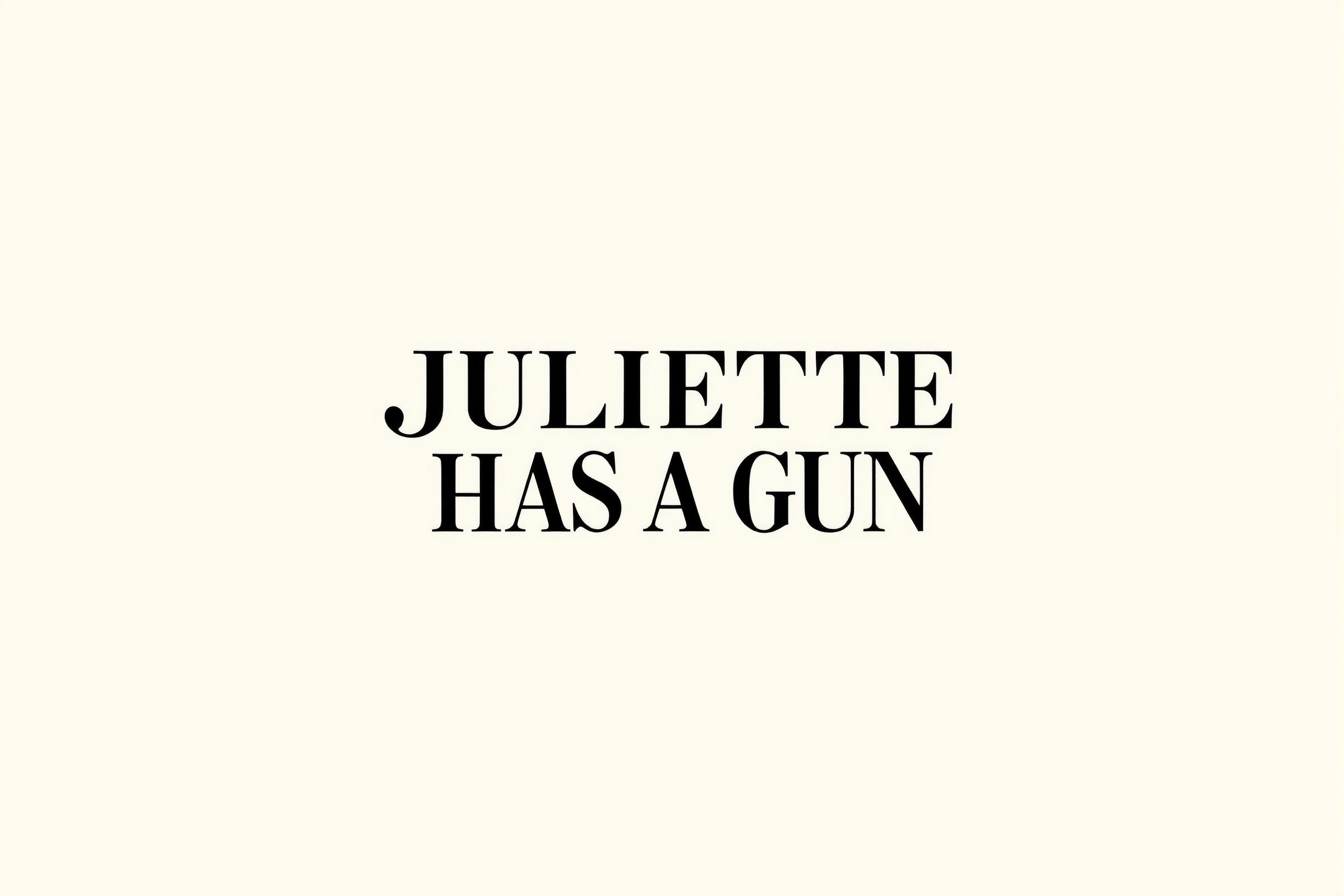 Juliette Has A Gun logo